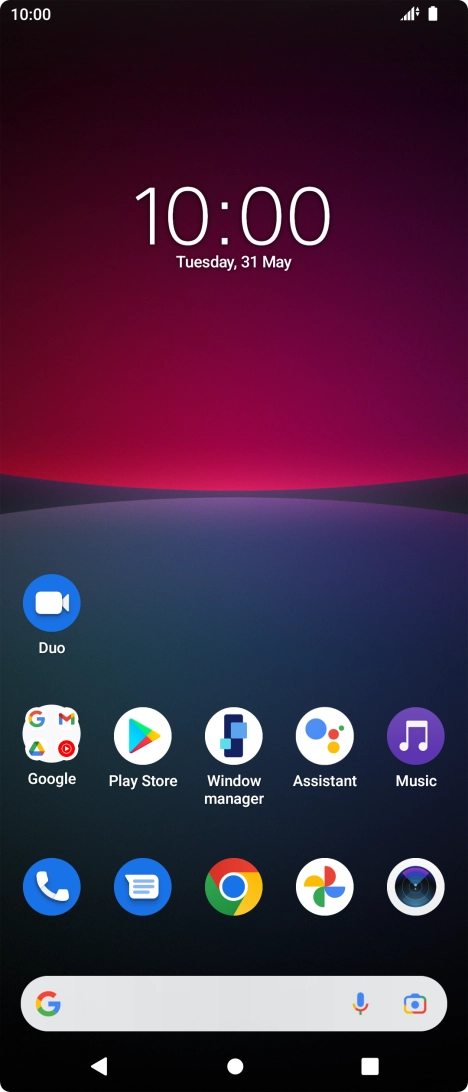 Slide your finger downwards starting from the top of the screen.