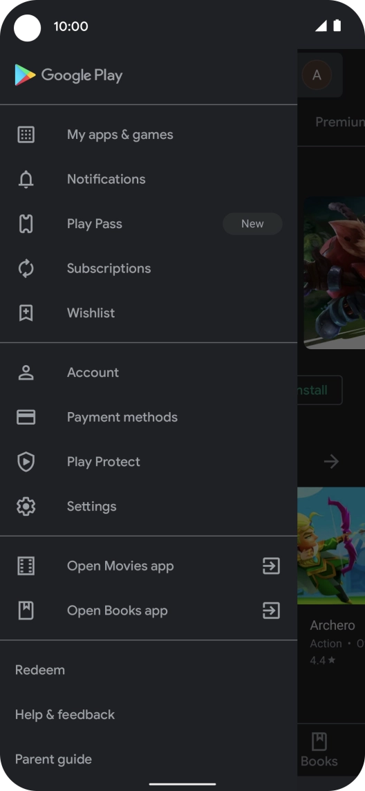Press My apps & games.