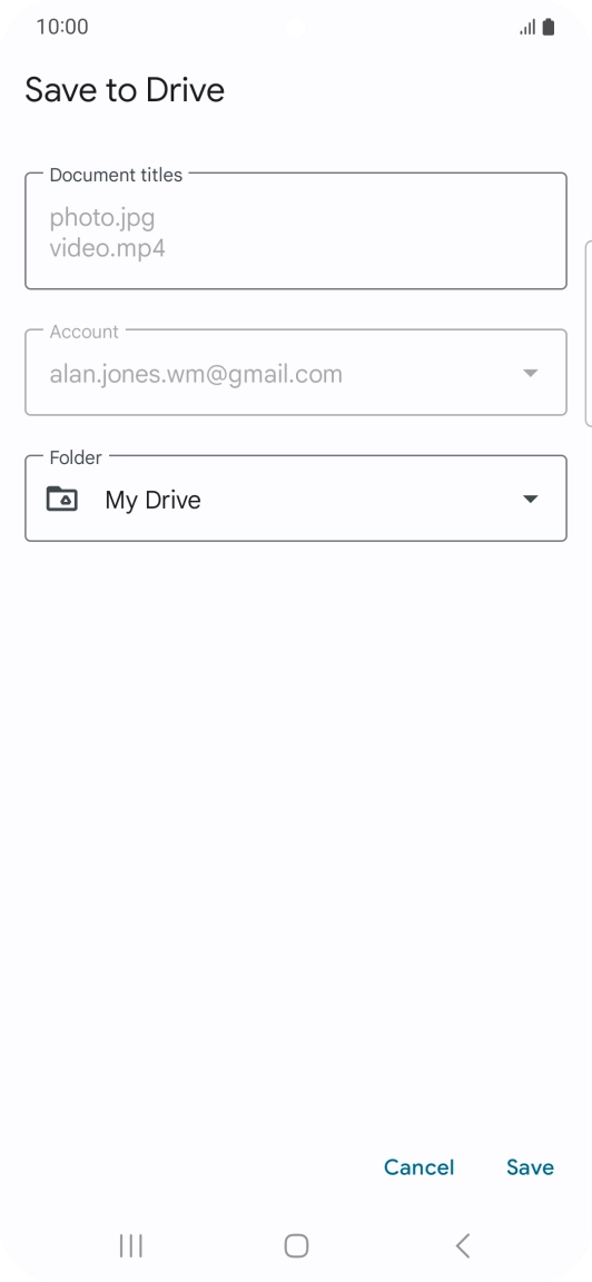 Press the field below 