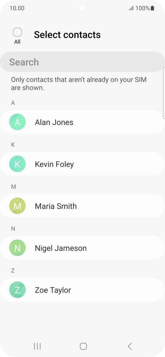 Press the field above 