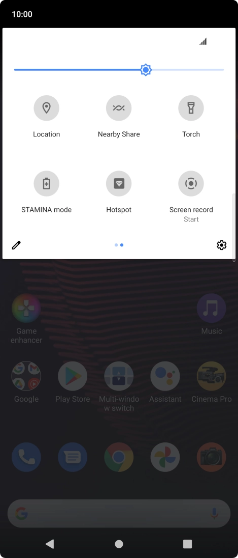 Press STAMINA mode to turn on the function.