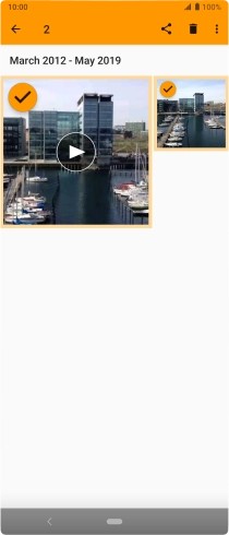 Press the share icon.