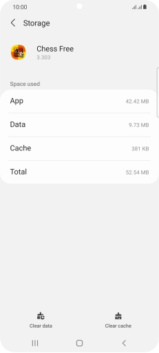 Press Clear cache.