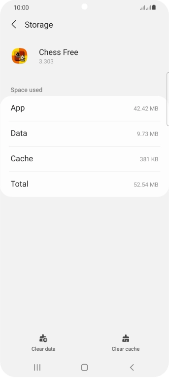 Press Clear cache.