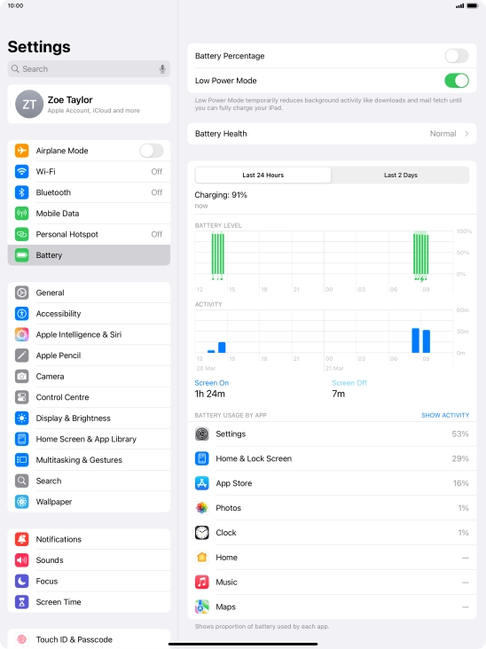 Slide your finger upwards starting from the bottom of the screen to return to the home screen.