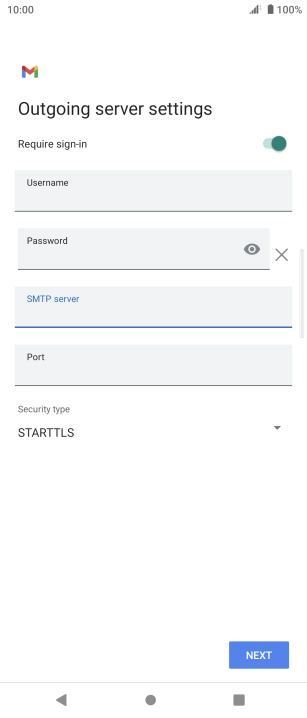 Press the field below 