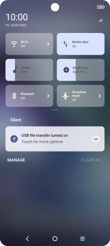 Press the drop down list.