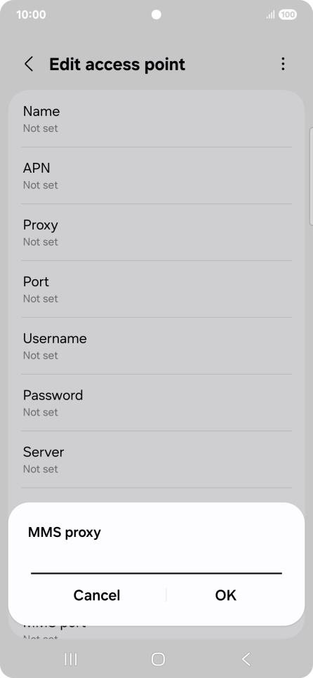 Key in 149.254.201.135 and press OK.