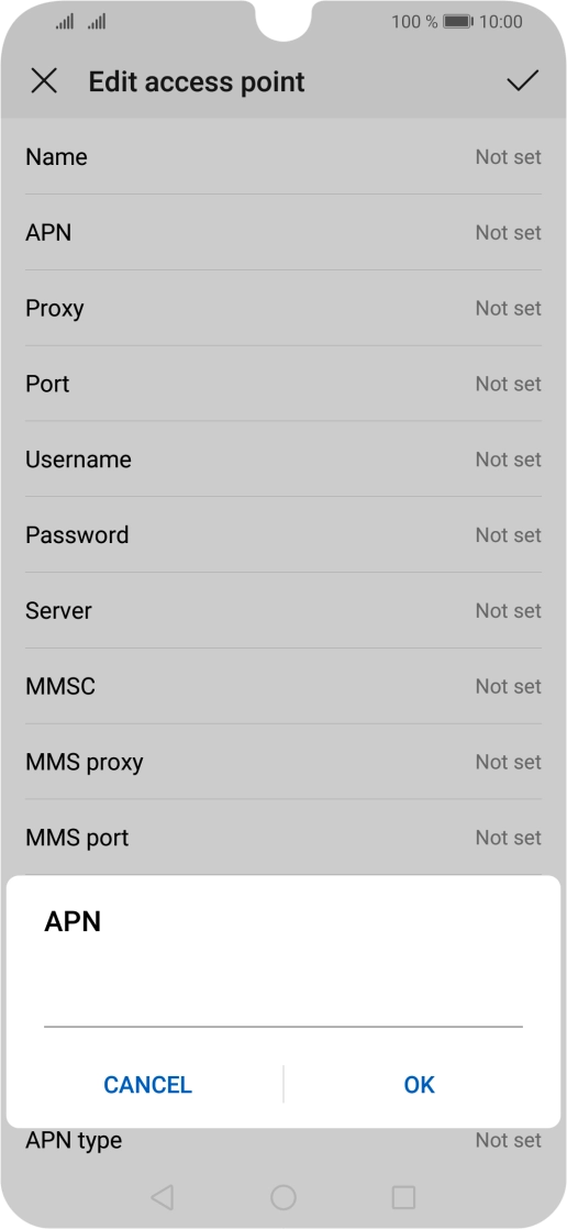 Key in everywhere and press OK.