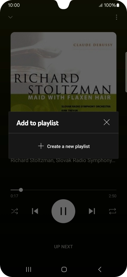 Press Create a new playlist.