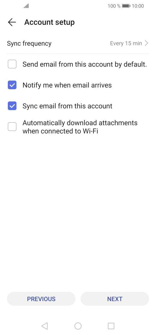 Press Sync frequency.