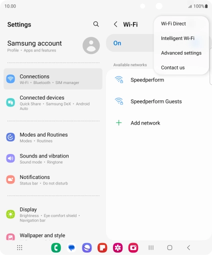 Press Intelligent Wi-Fi.