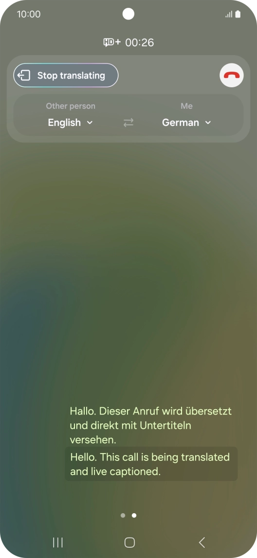 Press the drop down lists to select the required languages.