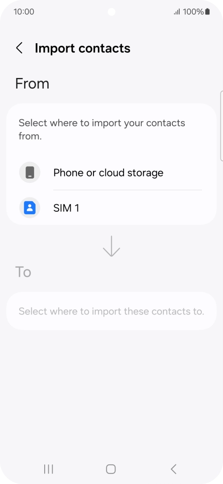 Press the name of the SIM.