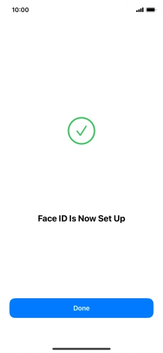 Press Done. If you haven't previously selected a phone lock code, key in a code of your own choice twice.