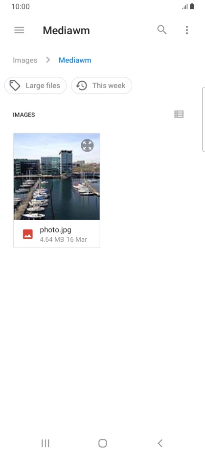 Press the required file.