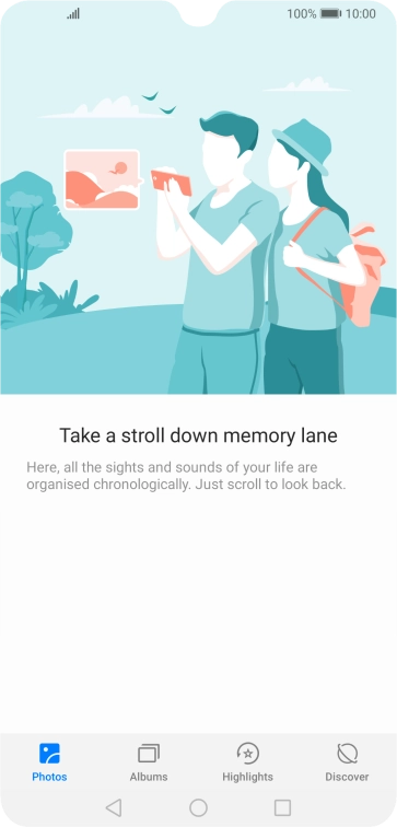 Press Albums and go to the required folder.