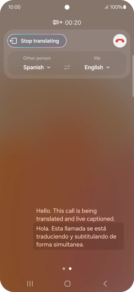 Press the drop down lists to select the required languages.