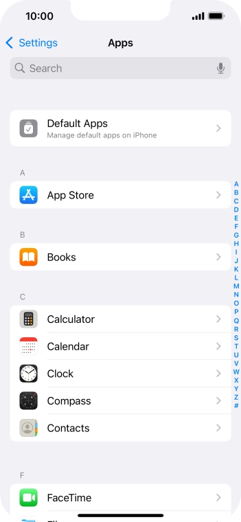 Press App Store.