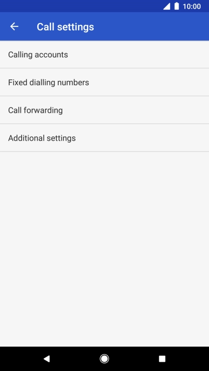 Press Fixed dialling numbers.