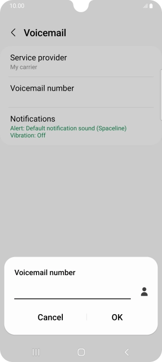 Key in +447953222222 and press OK.