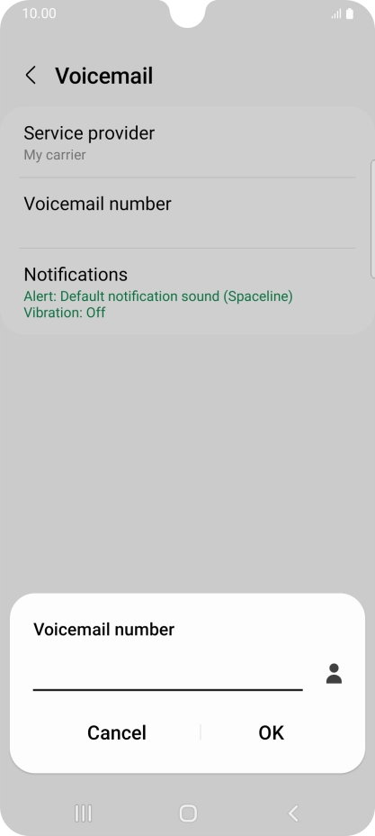 Key in +447953222222 and press OK.