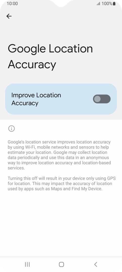 If you press the indicator next to 