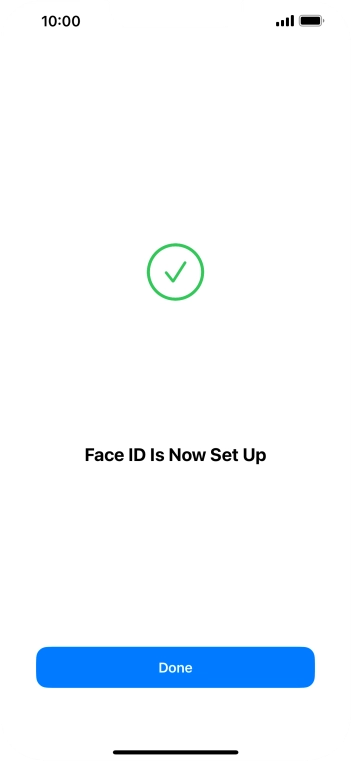 Press Done. If you haven't previously selected a phone lock code, key in a code of your own choice twice.