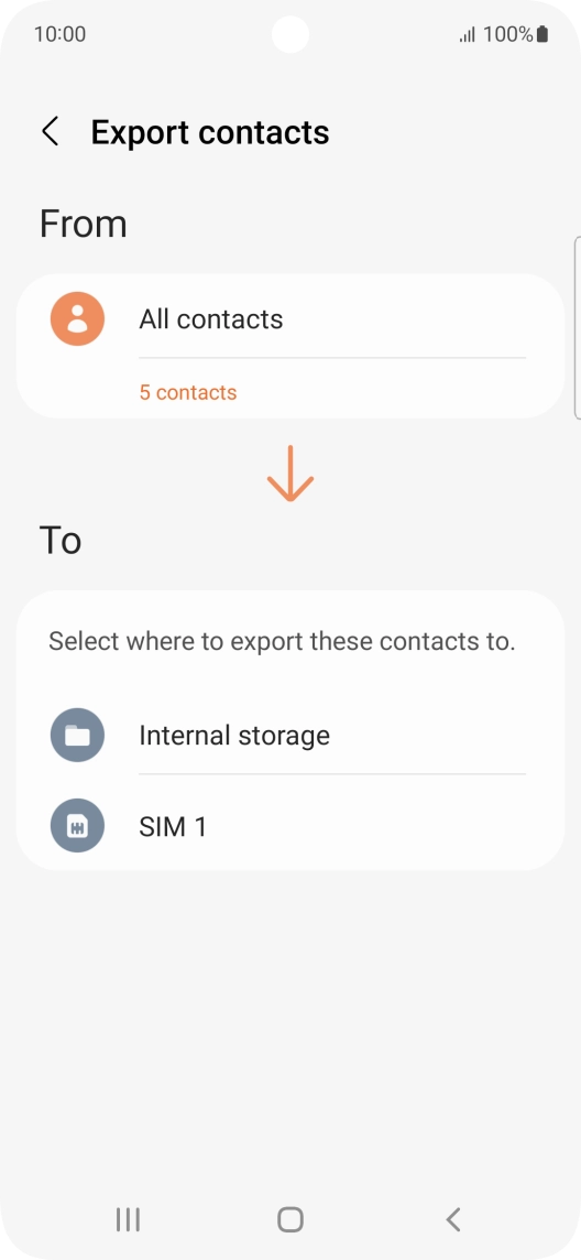 Press the name of the SIM.