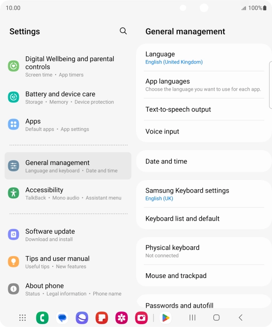 Press Date and time.