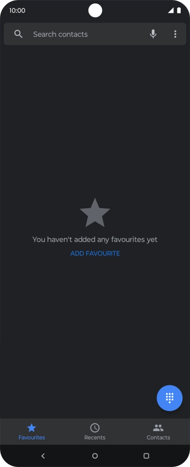 Press the menu icon.