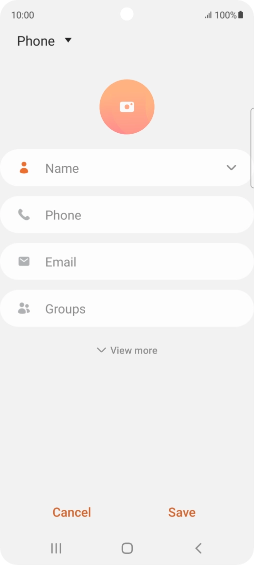 Press the address book drop down list.