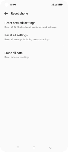 Press Erase all data.