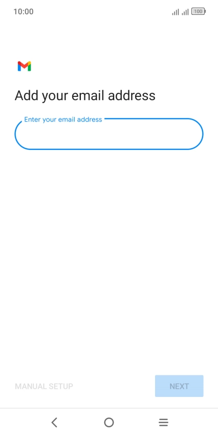 Press the field below 