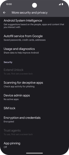 Press SIM lock.