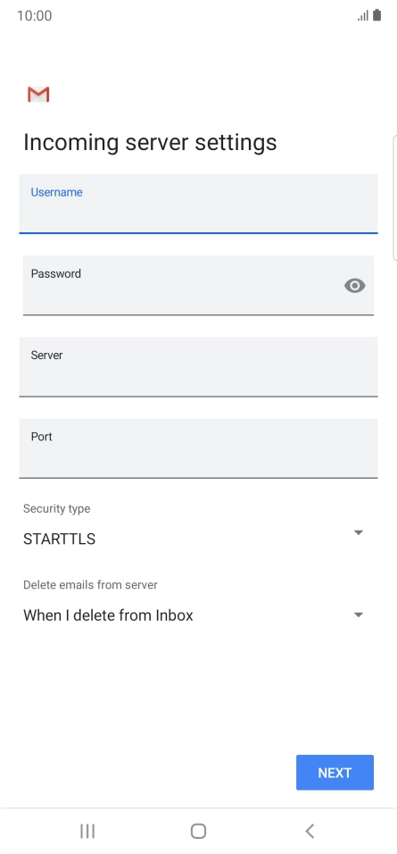 Press the field below 