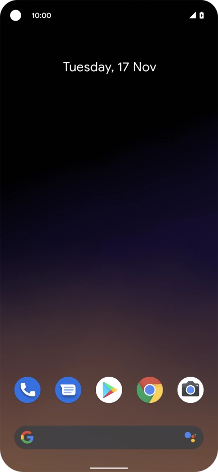 When the battery charging icon is displayed, charging is in progress.