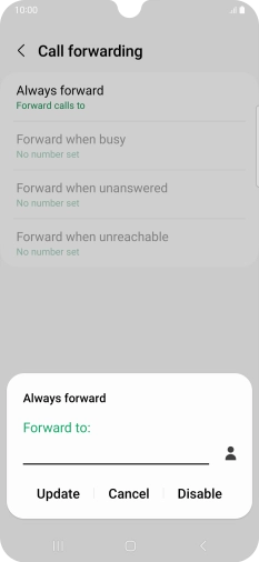 Press Disable.