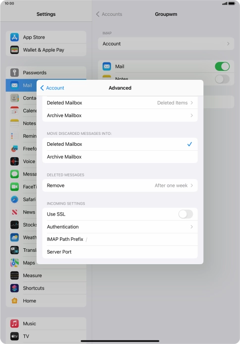 Press Authentication.