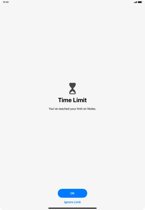 Press Ignore Limit.