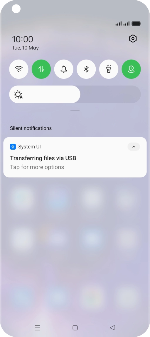Press Tap for more options.