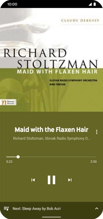 Press arrow right to go to the next audio file.