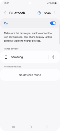 Press the Home key to return to the home screen.