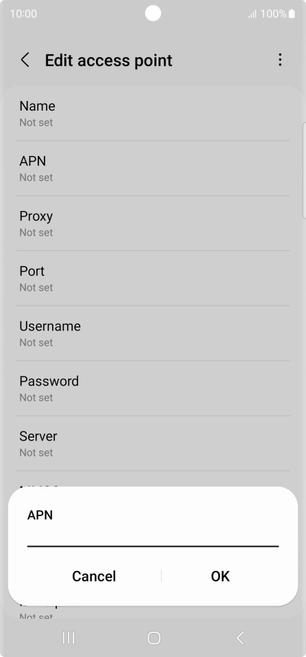 Key in eezone and press OK.