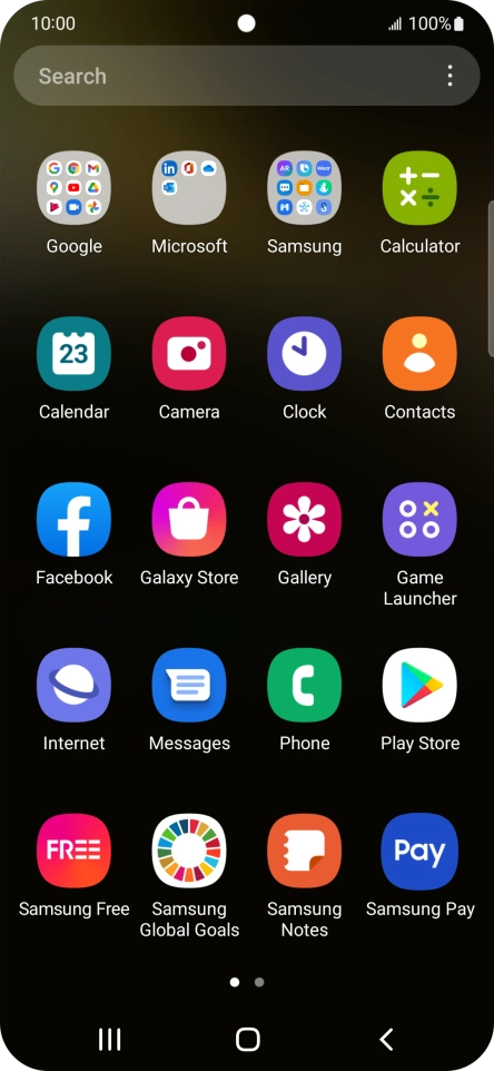 Press Gallery and go to the required folder.