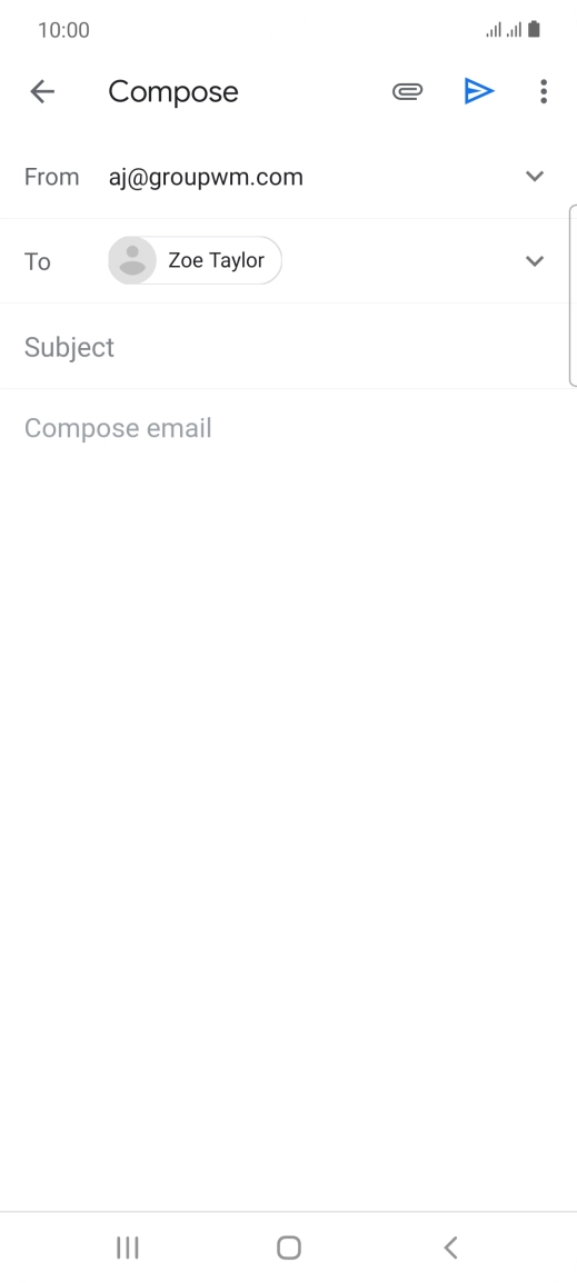 Press Subject and key in the required subject.