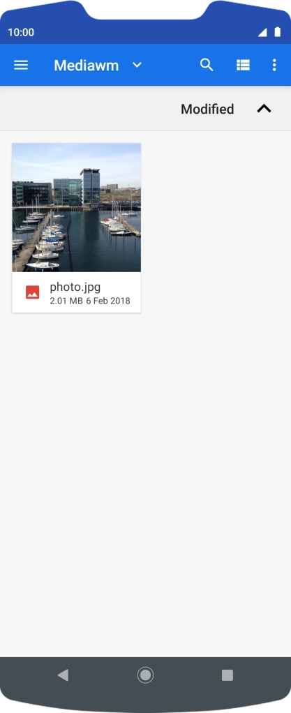 Press the required file.