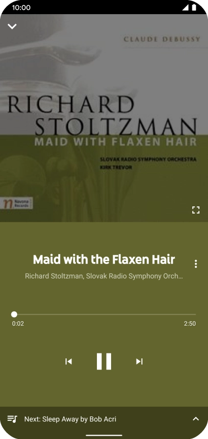 Press arrow right to go to the next audio file.