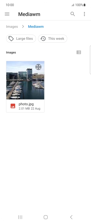 Press the required file.