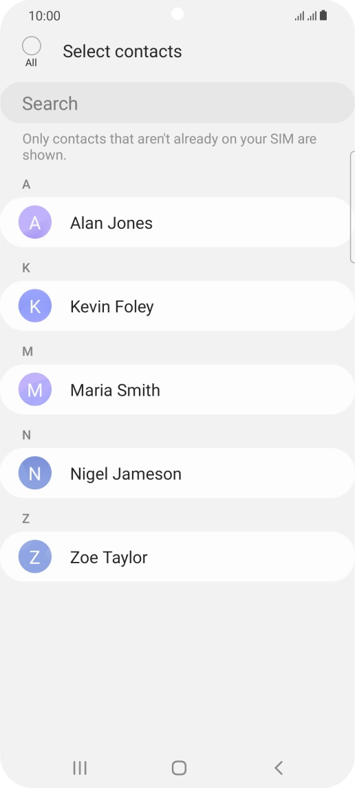 Press the field above 